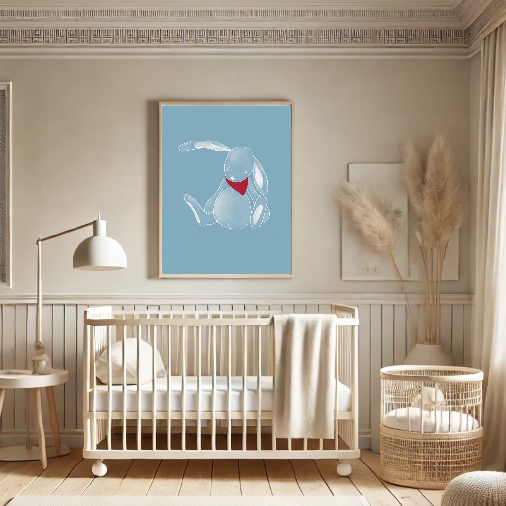 Rabbit Blue pastel / 0209