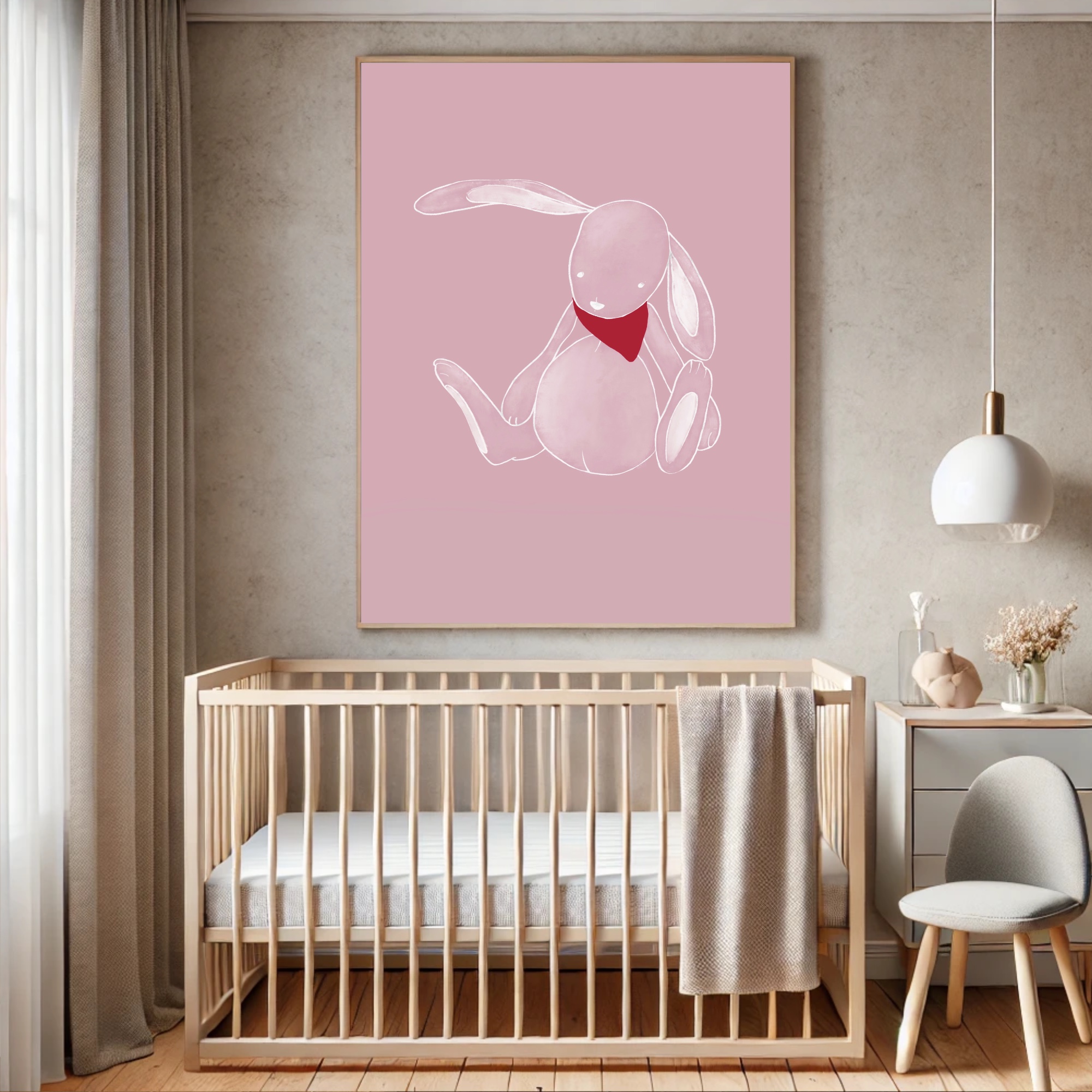 Rabbit pink pastel / 0210
